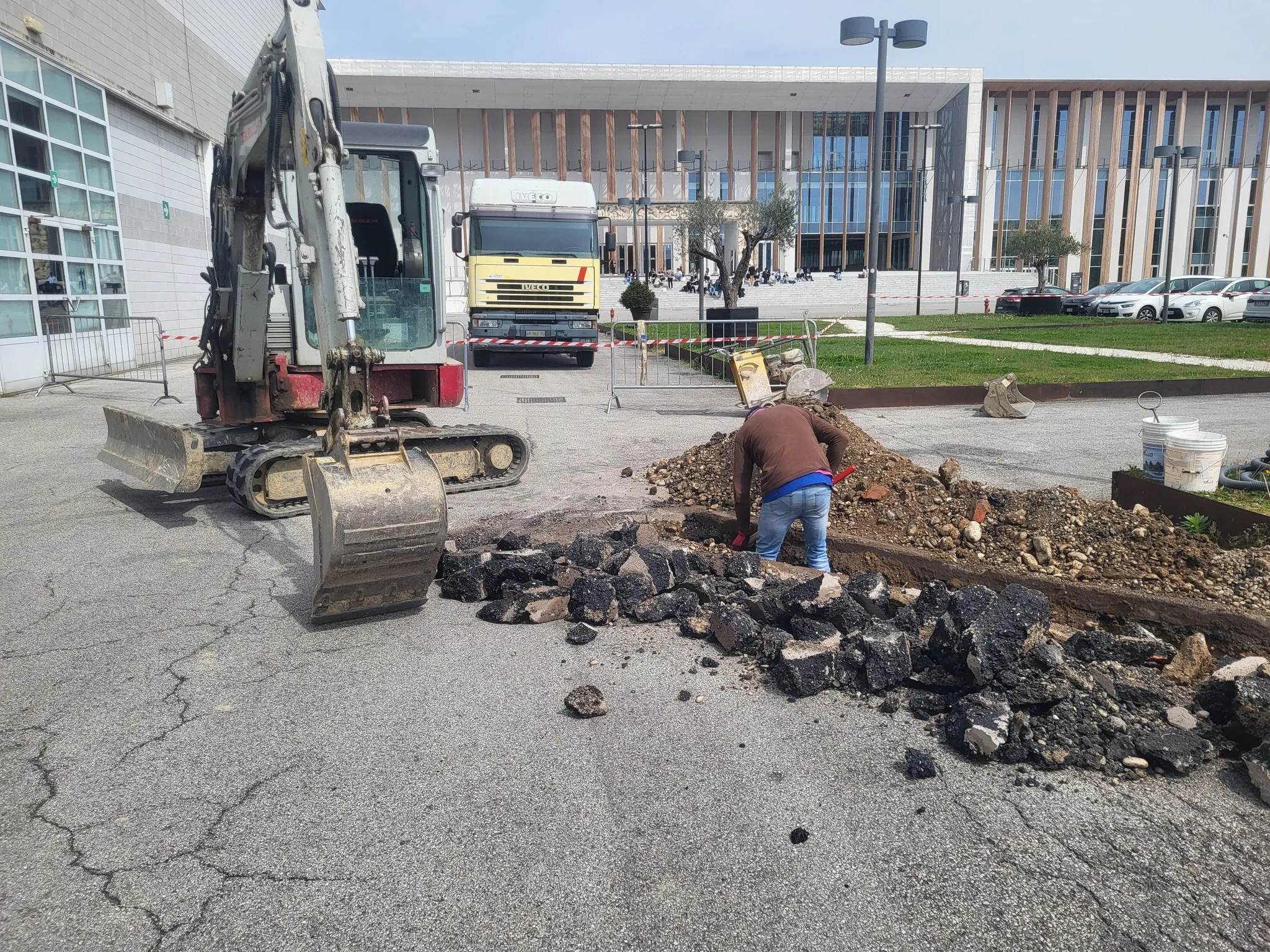 Intervento in cantiere